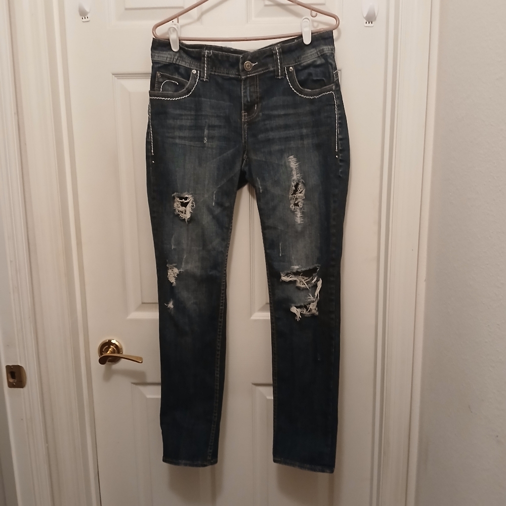 Yaso Skinny Jeans Women's Size 13/14 Distressed
